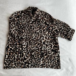 Zara Leopard Blouse